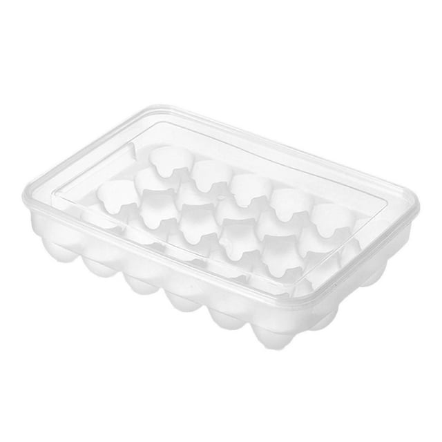 Egg storage box, refrigerator organizer with lid, stackable egg tray for the kitchen, 30 grids
