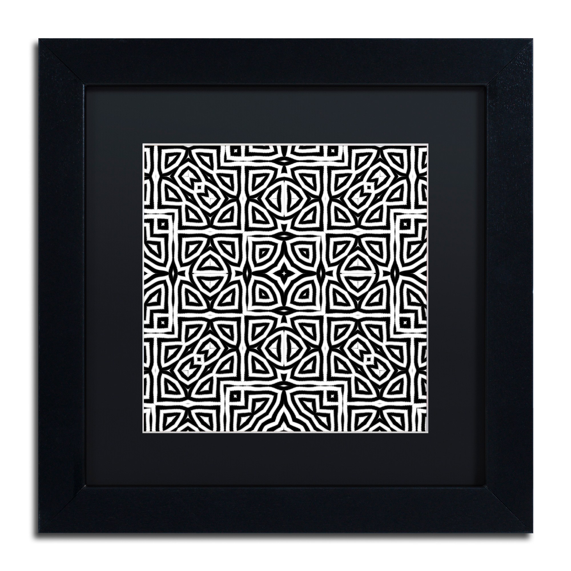 Trademark Fine Art "Alhambra" Canvas Art by Color Bakery Black Matte, Black Frame
