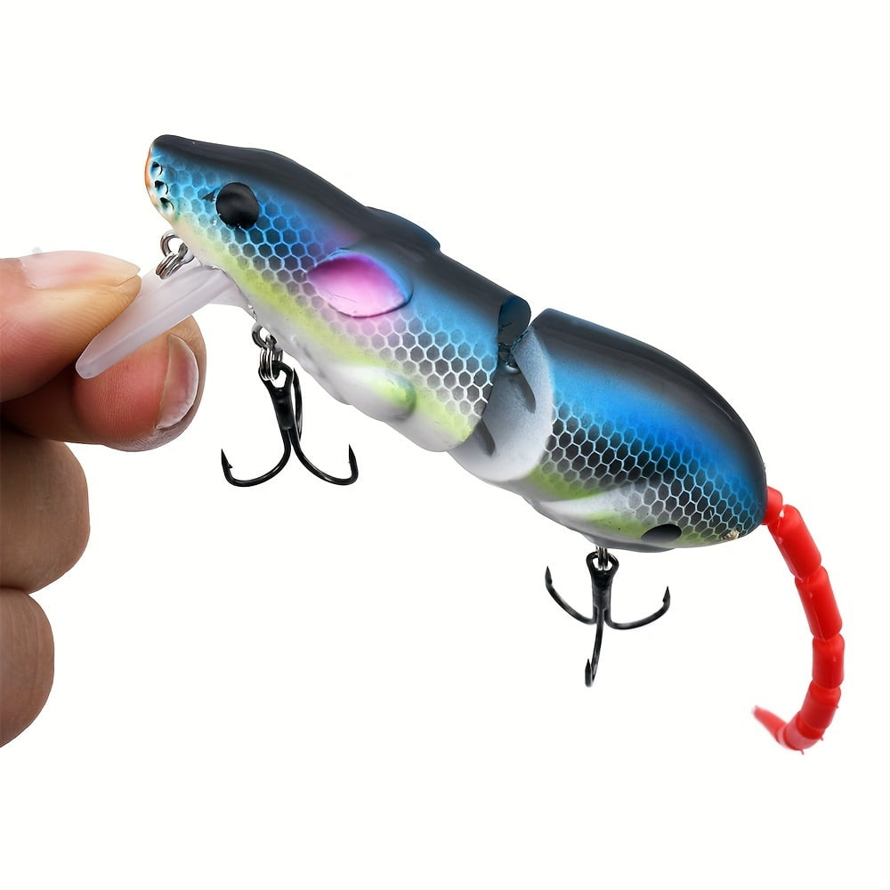 5pcs Lure - 85mm/15.5g, Multi-Segmented Soft Plastic Fishing Lure For Trout And Other Species - Soft Plastic - For Freshwater Fishing Enthusiasts - Great Gift for Anglers