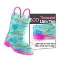 thumbnail image 3 of Kushyshoo Toddler Girls Light Up Rain Boots Garden Flower for Kids with Handles Size 8, 3 of 6