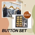 thumbnail image 3 of 100 Piece/set 10-17mm Snap Button Fastener Set Buttons Kit for Jacket Shoes Waistband Boots Copper Press Stud Sewing Accessory Gold, 3 of 7