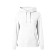 thumbnail image 5 of Josdec Drawstring Hooded Sweatshirts for Women Solid Color Long Sleeve Pullover Kangaroo Pocket Side Split Hem Casual Hoodies S-2XL, 5 of 9