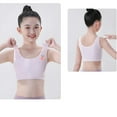 thumbnail image 2 of Girls' Training Bras Cotton Developed No Wire Molded Microfiber Training Bras for Women Teens 7-13 Years, 2 of 5