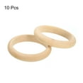 thumbnail image 3 of Unique Bargains Wooden Bangle Bracelet, 10 Pack 81mm - Log Retro Macrame Rings, Unfinished Smooth Wooden Rings for Crafts, 3 of 6