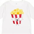 thumbnail image 4 of Inktastic Cute Kawaii Popcorn Boys or Girls Long Sleeve Toddler T-Shirt, 4 of 5