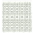 thumbnail image 3 of Ambesonne Flower Shower Curtain, Mosaic Tiles, 69"Wx84"L, White, 3 of 5