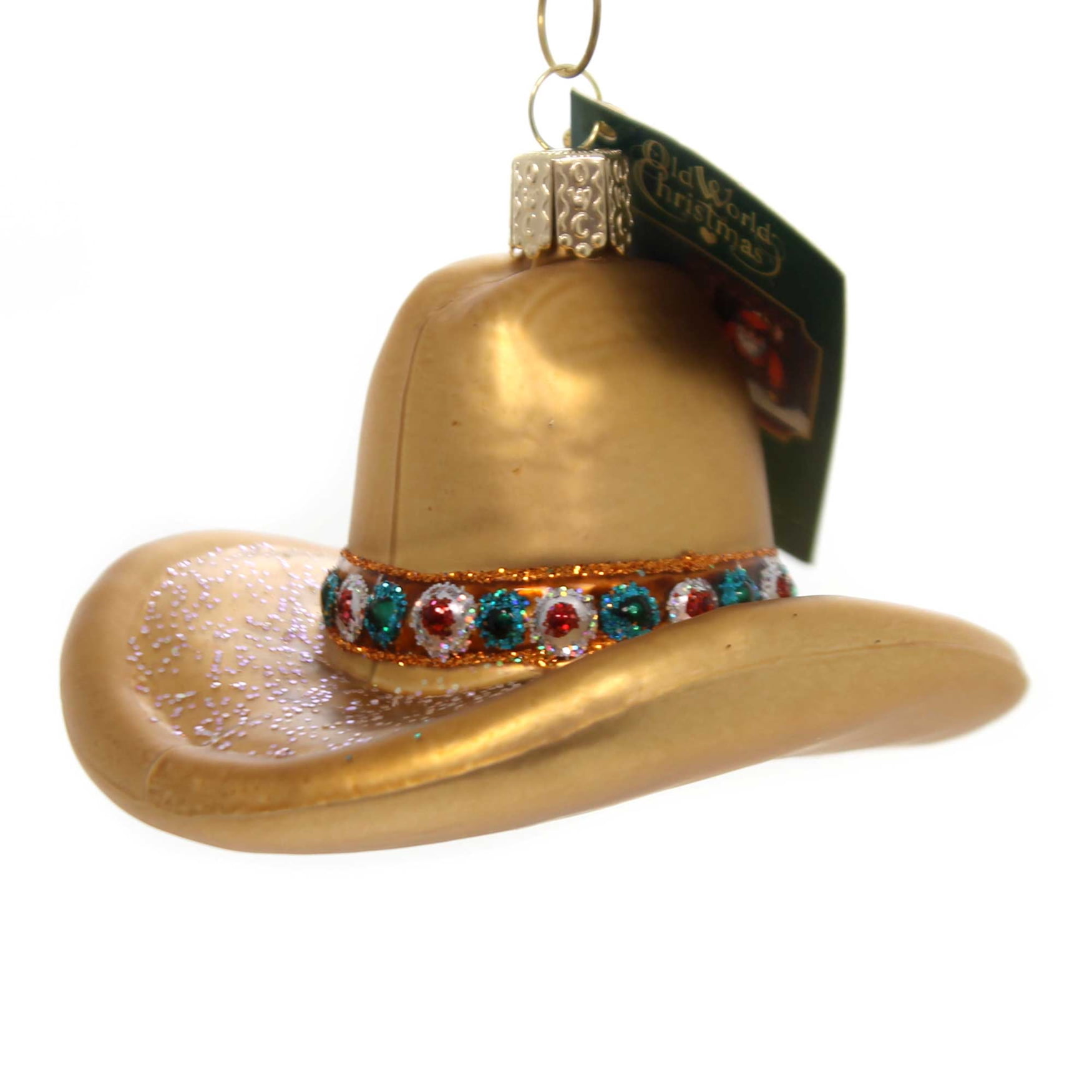 Old World Christmas COWBOY HAT Glass Western Headgear 32354 - Walmart.com