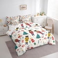 thumbnail image 3 of Feelyou Kawaii Pink Nutcracker Twin Bedding Sets 7-Piece, Christmas Princess Xmas Bedding Comforter Set, Teen Kid Child Reversible Sheet Sets, Microfiber Bedroom Decor, 3 of 7