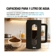 thumbnail image 3 of Cafetera Prensa Francesa De Vidrio 1 L Belug Negro, 3 of 5