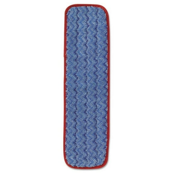 Rubbermaid Commercial Products Microfiber Wet Mopping Pad, 18 1/2" x 5 1/2" x 1/2", Red