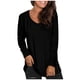 thumbnail image 1 of Camisas Para Mujer Tallas Grandes Casual Cuello en V Suelto Bolsillo Sólido Manga Larga Tops Mujer Blusa Odeerbi ODB128624, 1 of 5