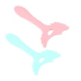 thumbnail image 7 of Unique Bargains 2 Pcs Eyeliner  Eyeliner Stencil Pads Eye Makeup Tool Winged Tip Eyeliner Aid Pink Green, 7 of 7
