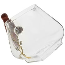 Soimiss Glass Sauce Dispenser Boat with Pour Spout for Home Use Transparent Gravy Container 12 oz