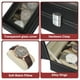 thumbnail image 3 of Caja de almacenamiento para relojes xcell de 2 ranuras, caja de relojes para hombres con tapa de vidrio, caja de madera para relojes con almohadilla removible, negra/beige, 3 of 7