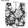 thumbnail image 6 of GZHJMY Hawaiian Black Floral Bathroom Rug Rectangular Bath Mat Non Slip Bath Rugs Absorbent Shaggy Bathmats for Sink Shower 16" x 24", 6 of 7