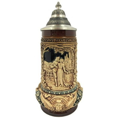 Loving Wedding Couple with Angels Gift Boxed LE Relief German Beer Stein .5 L