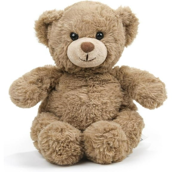 Made by Aliens Plush Teddy Bear Stuffed Animal – Soft Cuddly Huggable Plush toy for kids & adults – 8 Inch Perfect Gift for Birthday Graduation Valentine & Holidays(Charlie the Chocolate Bear)