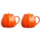 thumbnail image 1 of 2X de Calabaza con Tapa - Adornos de Cerámica Tazas de Café Tazas Grandes Y Bonitas de Decoración de Otoño de Té - Idea de Regalo de Cumpleaños, 1 of 8