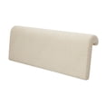 thumbnail image 2 of Cojín de cabecera de esponja suave con soporte para almohada individual, ideal para dormitorios y oficinas. Blanco, 2 of 9
