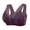 Wine, variant on Aofany Front Closure Bras for Women Plus Size Wireless Bralette Comfort Full Coverage Beauty Back Bra Breathable Push Up Brassiere 36B/C-46B/C