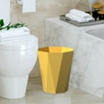 thumbnail image 7 of Fashionable Small Trash Can, Plastic Trash Bin, Trash Cans for Bathroom, Unique Wastebasket Garbage Container, Paper Basket Office Organizer for Laundry Room, Kitchens, Offices, Dorms, 7 of 7