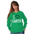 thumbnail image 4 of I Love Earth Reduce Reuse Recycle Sweatshirt for Men or Women Brisco Brands X, 4 of 6