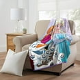 Disney Frozen Anna, Elsa & Olaf, Snow Journey Kids Throw Blanket