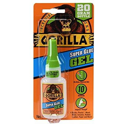 Gorilla Super Glue Gel, 20 Gram, Clear