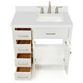 thumbnail image 6 of Ariel H037srwqrvo Bristol 37" Free Standing Single Rectangular Basin Vanity Set - Grey, 6 of 7