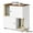 White, variant on Garvee Cat Litter Box Enclosure for 2 Cats, Litter Box Enclosure with Double Room, Hidden Enclosed Cat Litter Box Furniture with Scratch Posts and Double-Layer Litter Mats