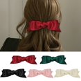 thumbnail image 2 of Barrette Française Nœud Papillon Mode Barrette Décorative pour Cheveux Pince à Cheveux Automatique, 2 of 10