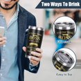 thumbnail image 5 of Boss Day Gifts for Men Him, Farewell Gifts for Boss Tumbler for Men, Christmas Boss Gifts, Appreciation Gifts, Birthday Gift Ideas for Boss Man, Mentor, Leader, Male Boss Coffee Tumbler Mug 20OZ Black, 5 of 5