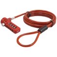 thumbnail image 1 of Sendt Red Notebook/Laptop Combination Lock Security Cable, 1 of 4