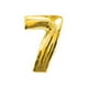 thumbnail image 1 of Globo Metalizado Gigante Forma de Numero 76 cm Celebraciones dorado, 1 of 2
