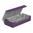thumbnail image 3 of Card Guardian Premium Double Leather Cards Safe Accessible Large Card Box Premium Strong Securely Showcase Cards Double Deck Bright Purple, 3 of 9