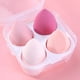 thumbnail image 1 of Zhuge Juego de 4 esponjas de belleza, esponja para mezclar maquillaje líquido y en crema, esponja para base de maquillaje, espuma sin látex con caja de almacenamiento, rosa A04, 1 of 4