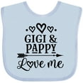 thumbnail image 3 of Inktastic Gigi and Pappy Love Me Girls Baby Bib, 3 of 4
