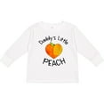 thumbnail image 3 of Inktastic Daddy's Little Peach Cute Peach Heart Boys or Girls Long Sleeve Toddler T-Shirt, 3 of 5