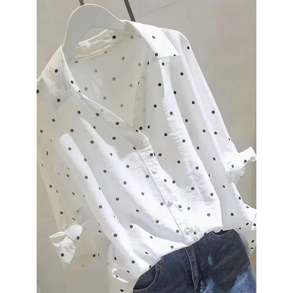 Women's shirt—collared, button-front design