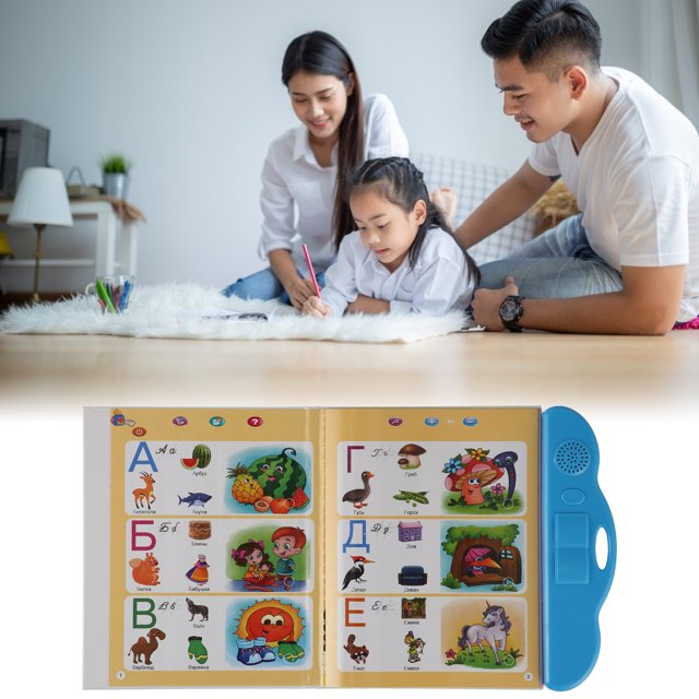 Electronic Sound Book, Learning Sound Book Animal Sounds Intellectual Development Hand-eye Coordination for Learning for Children for Kids Blue