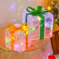 thumbnail image 4 of Summercome Christmas Glowing Decoration,Gift Box Ornament with Christmas Lighting Box,Outdoor Light Lighting Christmas Box,Outdoor Gift Decoration for Indoor Outdoor Xmas Tree Home Yard Lawn Set of 3, 4 of 9