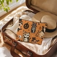 thumbnail image 4 of LOWLHOME Halloween Zipper Cosmetic Bag, Multi Patterns Spooky Makeup Pouch, Reusable Canvas Travel Storage Bag For Makeup Toiletries Small Accessories, 9.8*6.7 in, 1 Pack, 4 of 6