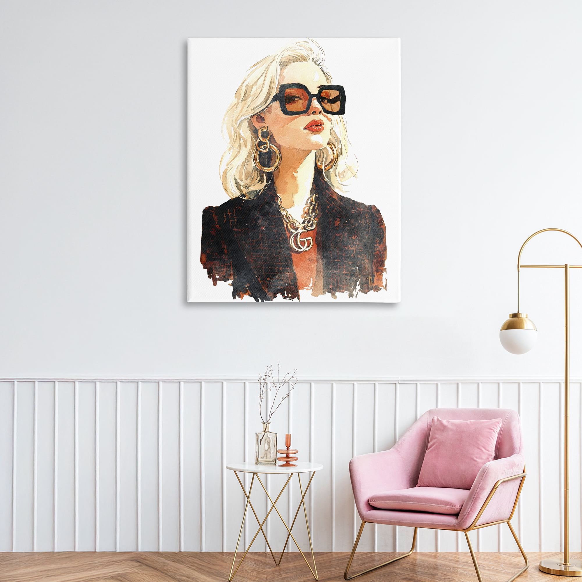 Stupell Industries Luxurious Gilded Gaze Canvas Wall Art, design by Svetlana Aleynikova