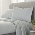 thumbnail image 2 of EcoPure Comfort Wash Twin Sheet Set - Soft, Breathable (3pc), Grey, 2 of 7