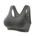 thumbnail image 3 of YUGYXL Women's Wireless Comfort Bra Full Coverage Lace Bras Seamless Lift v Neck Everyday Bras Lift and Support Sports Bra Gift for Wife Gray,M, 3 of 5