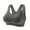 Gray, variant on Sports Bras for Women Yoga Wear Running Back Training Shock-Proof Vest Breasted Bra