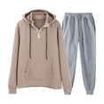 thumbnail image 1 of Gspmoly Shirts for Men, Men'S Casual Oversize Solid Color Drawstring Trouser Long Sleeve Hooded Set Going Out Tops Holiday Deals, 1 of 2