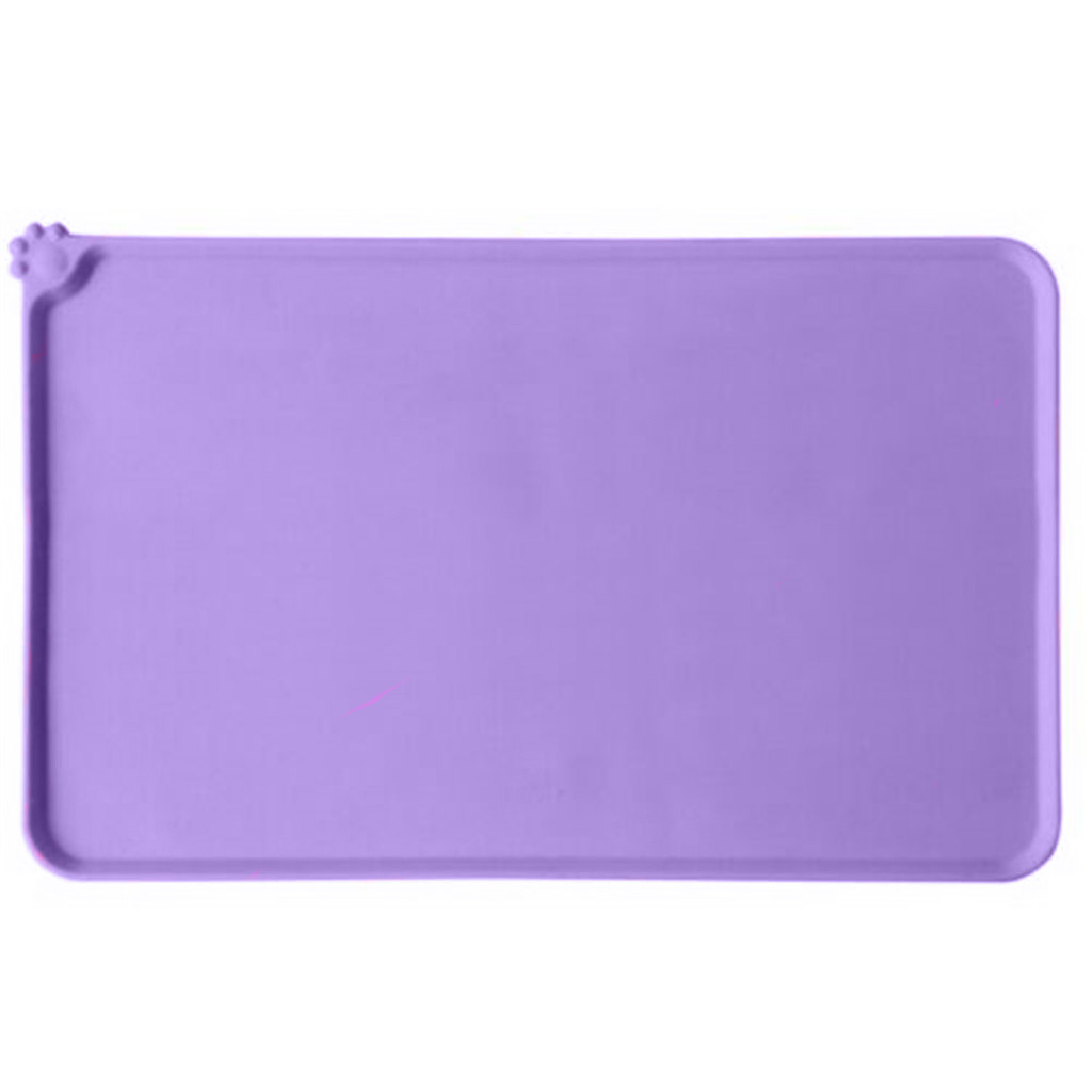 Cat Bowl Mat Pet Water Feeding Food Dish Tray Wipe Clean Floor Placemat