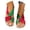 sandals 135#Red, variant on WAYUTE Sandals for Women Flat Bottom Slide Shoes with Adjustable Elastic Strap Comfort Lightweight Beach Walking Shoes Casual Outdoor