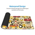 thumbnail image 5 of Disketp Gaming Mouse Pad Vehicles Pattern Large Mouse Mat Long Extended Desk Pad Non-Slip Rubber Mice Pads Stitched Edges Thin Pad (11.8x31.5 Inch), 5 of 9